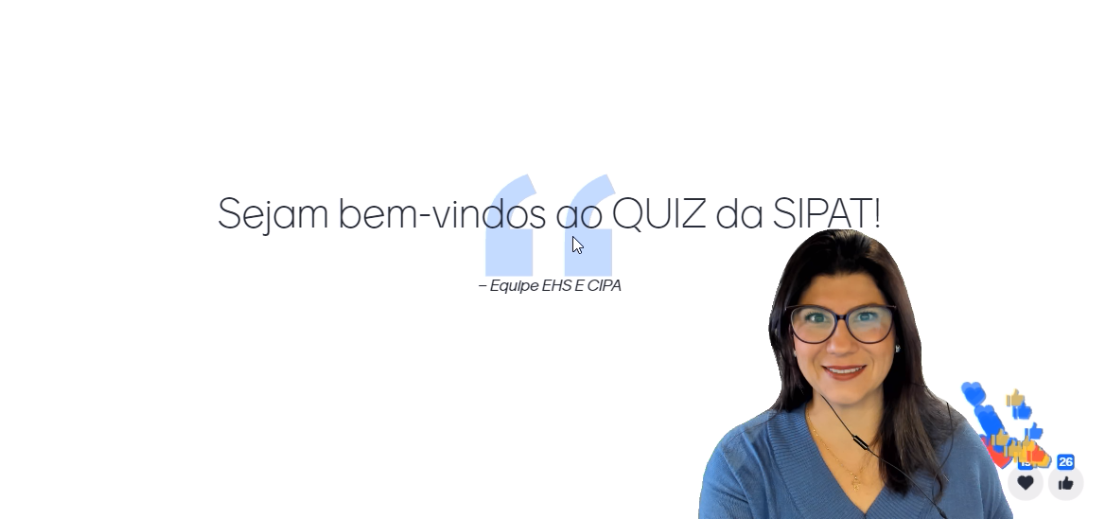 QUIZ - SAÚDE, SEGURANÇA DO TRABALHO E MEIO AMBIENTE - Meio Ambiente, Saúde  e Segurança no Trabalho